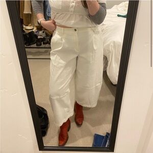 Maeve Wide-Leg Cropped Pants